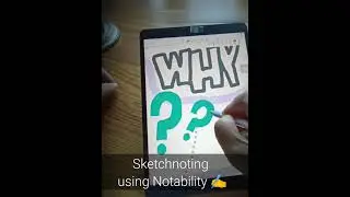 Sketchnoting using Notability | Timelapse video of creating a visual note