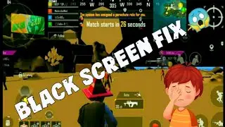 How to Fix Black Screen in BGMI | Black Screen problem | 