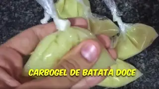 Como fazer carbogel de batata doce com óleo de coco | Paleo low carb | Treino de hoje