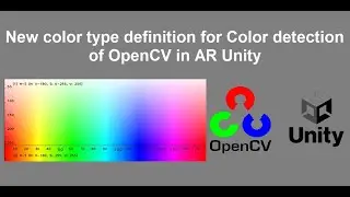 04 New color type for color detection with OpenCV in AR unity