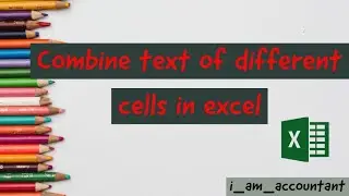 How to combine Text of Different cells in Excel| Cancatinate formula| Excel Tips & Tricks