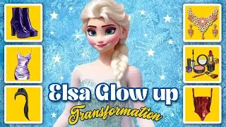 Frozen Elsa glow up | Disney princess Elsa glowup transformation | Cartoon glow up | Glamtoons