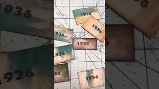✨Making Mini Book Plates Using My Handmade Pattern Paper 