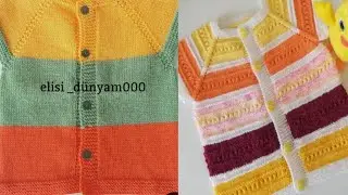New Hand-knitted Multicolor Baby Sweater Design (2022-2023)