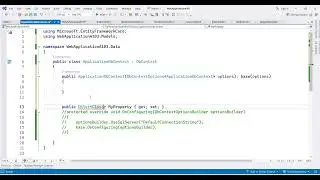 ASP NET And SQL Server - Create Entity and add migration to db