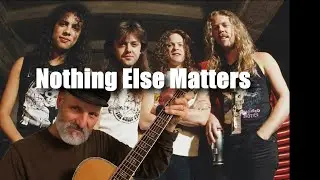 Nothing Else Matters, Metallica, Solo Guitar Lesson James Hetfield Lars Ulrich