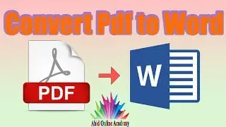 How to convert pdf to word documents Urdu & Hindi