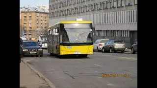 Минск, поездка в автобусе МАЗ-203.069, рег.№ АС 3069-7, марш.7а (13.03.2024)