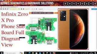 INFINIX ZERO X PRO (X6811) Phone Sub board Diagram Full View Step by Step