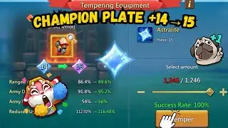 Maxing his CHAMP PLATE to +TEMP15 🔥 Lords Mobile - Champ Gear Upgrade
