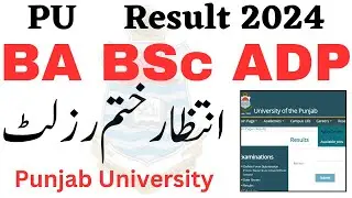 BA BSc Result 2024 PU | ADP Result 2024 PU | ADA ADS ADC Result 2024 PU