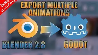 Export multiple animations with better collada from Blender 2.8 to Godot