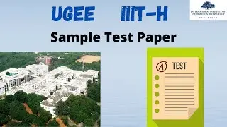 UGEE 2021 IIIT-H Sample Paper 🤴 || SUPR and REAP  