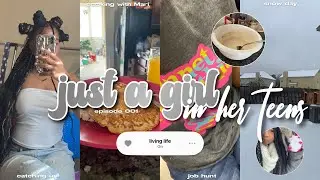 I’M JUST A GIRL IN HER TEENS LIVING LIFE 01| snow day, job hunt, interview grwm, cook with me