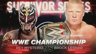 BROCK LESNAR VS REY MYSTERIO WWE CHAMPIONSHIP SURVIVOR SERIES 2019 FULL MATCH WWE 2K20