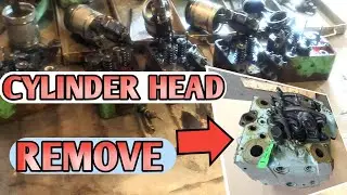 YANMAR ENGINE OVERHAULING PART 4 (remove cylinder head)