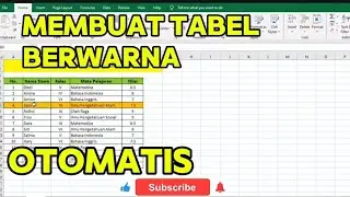 Rahasia Tabel Berwarna di Excel, Ubah Warna Saat Diklik