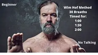 Wim Hof Guided Breathing Method For Beginners 3 Rounds(no talking)