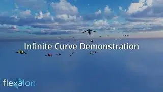 Birds - Infinite Curve Layout Demo (Flexalon Update 3.0)