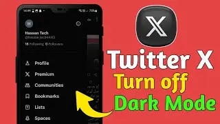 How To Turn Off Twitter X Dark Mode | X App Dark Theme Disable Kare
