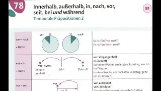 78-dars | Grammatik Aktiv A1-B1 | Innerhalb,außerhalb,in,nach,vor,seit