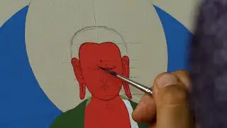 How Amitayush buddha iconography is done ? /