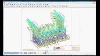 Tekla modeling tutorial Bridge support, part 6/6-720p