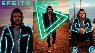 Efeito neon na foto PELO CELULAR