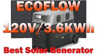 Ecoflow Solar Generator 120V/3.6KWh with 400W Portable Solar Panel for Home Outdoors Camping RV