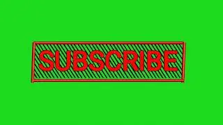 Live SUBSCRIBE button green screen animation || green screen market