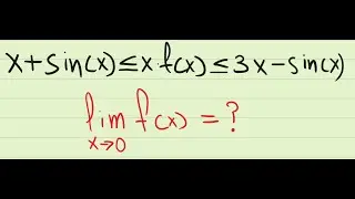 How to solve/find a limit with a function using squeez theorem (Limit Calculation Exercise)