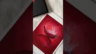Mirchi Artwork #shorts #youtubeshorts #gouachepainting