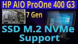 SSD Upgrade for HP ProOne 400 G3 All in One PC | hp ProOne 400 g3 ssd upgrade| Removing Back cover