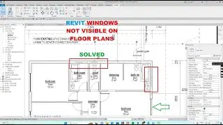 WINDOWS NOT VISIBLE IN REVIT FLOOR PLAN.