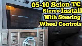 Scion TC Head-unit with Steering Wheel Controls Install