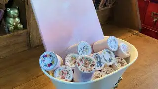 ASMR | unboxing new washi/pet tapes + decorating my new journal ft. @TheWashiTapeShop