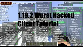 Tutorial: How to get The Wurst hacked client for Minecraft 1.19.2