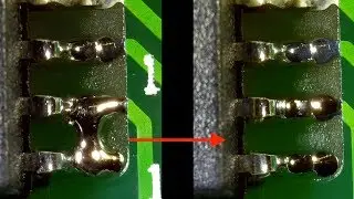 How to repair bridge and excess solder