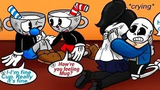 SANS CROSSOVER! Cuphead Comic Dubs Compilation #8 (Bendy And The Ink Machine)