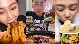 Asmr noodles eating. 면먹방 모음. 食べる音.Mukbang