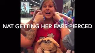 Nat got her ears pierced!!