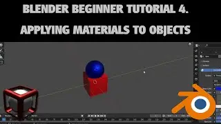 Blender  beginner tutorial 4. applying materials to objects