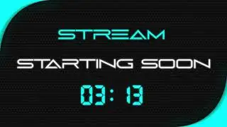 Stream Starting Soon 4K Blue