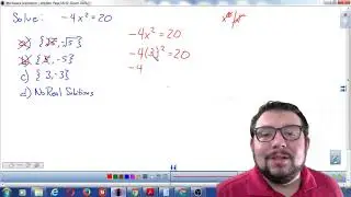 TSI - Grossi Solves an Equation with Exponents Using Substitution and the Properties of Equality