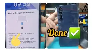Samsung A55 5G unplug charger immediately |a55 5g not charging |temperature solution ||