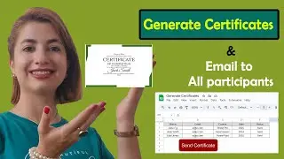 How to Auto Generate Certificates from Google sheets & Email to All participants