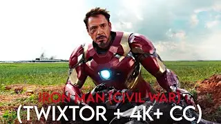 IRON MAN ( From: CIVIL WAR ) | (4K + CC + TWIXTOR) | SCENEPACK