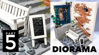 Part 5 of 5 Diorama Miniature | Mini Bookstore Library | Scale Model Making
