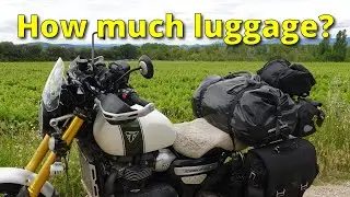 How much luggage should you take on a motorcycle trip?