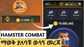 HAMSTER COMBAT ላይ ማወቅ ያለባቹ ወሳኝ ነገር | Profit PerHour #hamsterkombat #airdrop #besintu#tapswap #ebs